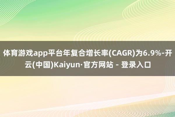 体育游戏app平台年复合增长率(CAGR)为6.9%-开云(中国)Kaiyun·官方网站 - 登录入口