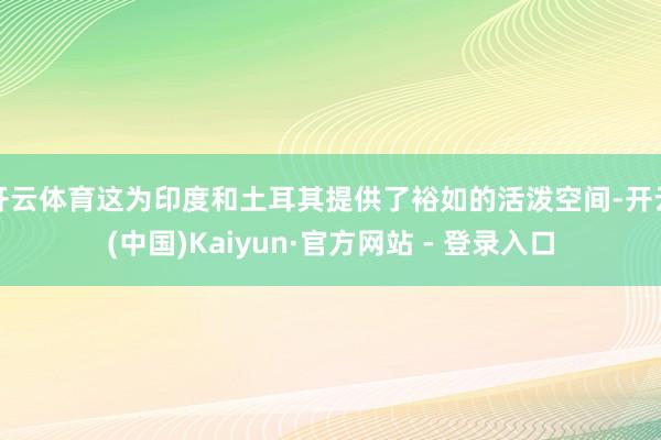 开云体育这为印度和土耳其提供了裕如的活泼空间-开云(中国)Kaiyun·官方网站 - 登录入口